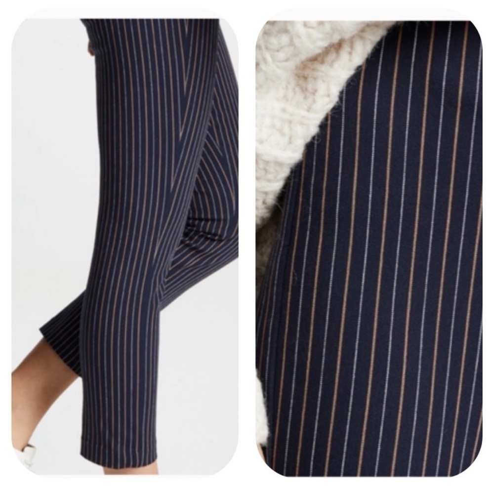 Derek Lam 10 Crosby Striped Back Zip Skinny Pants Sz 6